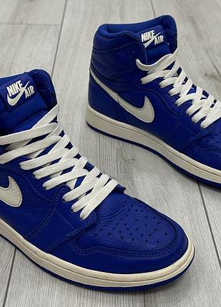 Мужские кроссовки nike air jordan 1 retro high og hyper royal (25,5 см)