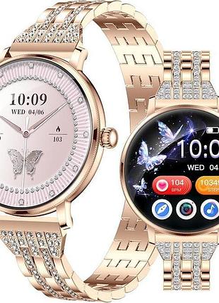 Смарт-годинник crystal fit smart watch 1.19″ amoled, металевий корпус, 100+ спортивних режимів, bluetooth-дзвінки, ip68