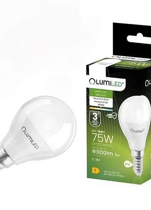 Светодиодная лампа lumiled e14, 10w=75w, 1055 lm, 3000k