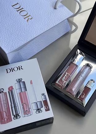 Подарунковий набір dior addict natural glow set