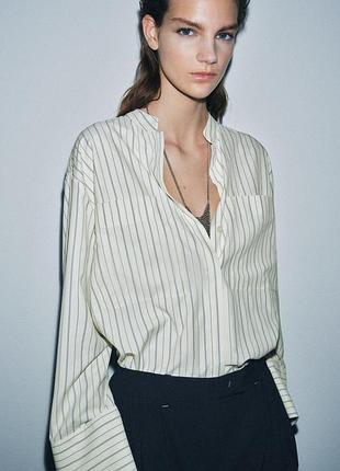 Рубашка в полоску от zara
