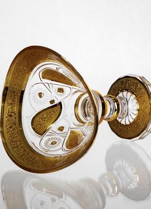 Цукерниця скляна bogema gold 15 см