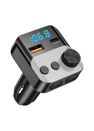 Автомобильный bluetooth-адаптер с fm передатчиком pd36w usb-c и qc3.0