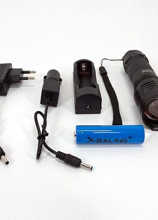 Походный фонарик bailong bl-8900-p50, мощный тактический фонарь, фонарик ew-125 ручной дальний top shop ua_