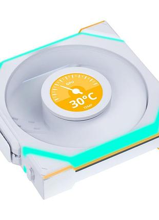 Вентилятор корпусный lian li uni fan sl wireless lcd reverse 120 pwm 120 мм 1900 об/мин white (g99.12rsllcd1w1w.00)