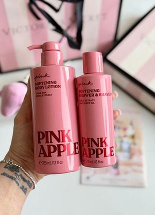 Лосьйон для тіла та олійка -гель для душу pink apple victoria’s secret