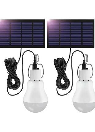 Світлодіодна лампа на сонячній панелі beinhome led 2 шт., акумуляторна
