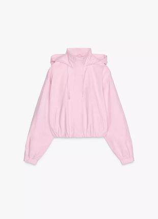 Ніжно-рожева куртка zara l