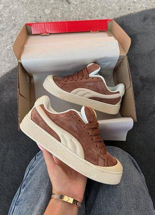 Puma suede xl crush preserves beige brown