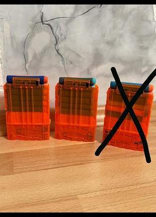 Магазин коробчатого виду nerf для 6 патронів