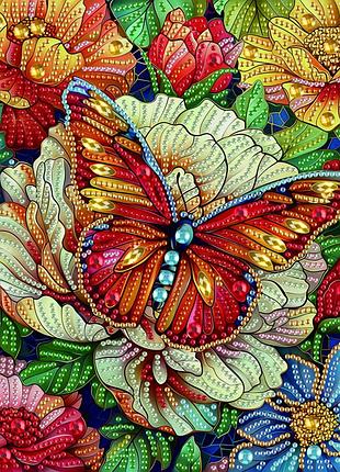 Алмазная мозаика «цветная бабочка» bh003 25x25
