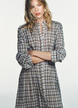 Довге плаття zara 100% котон