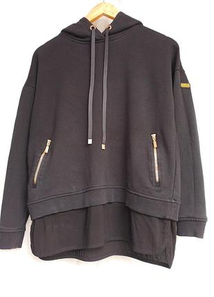 Худі толстовка barbour international розміру 12 жінкам бавовна чорного кольору