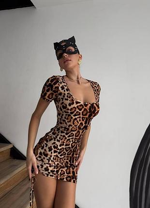 Леопардова сукня 3
