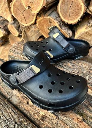 Crocs all terrain black чорні чоловічі крокси сабо crocs all terrain black ctocs all terrain black