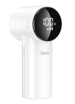 Машинка для видалення ковтунців hoco hp70 цифрова із 6 лезами та led-дисплеєм біла