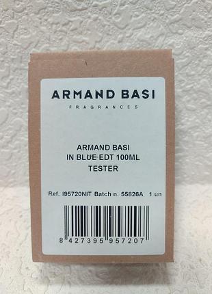 Мужская туалетная водная almand basi in blue edt 100ml в формате tester