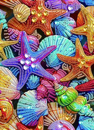 Цветная морская звезда и алмазная мозаика bh013 25x25