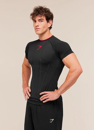 Gymshark onyx v1 рашгард/футболка компресійна для залу