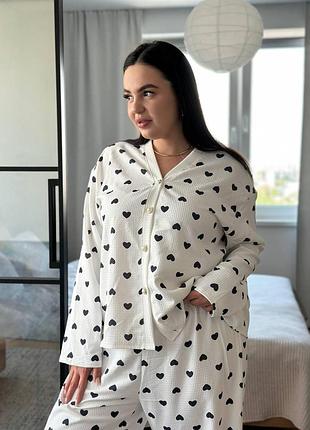 Піжама plus size сердечко