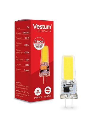 Світлодіодна лампа vestum g4 3,5w 4500k 220v