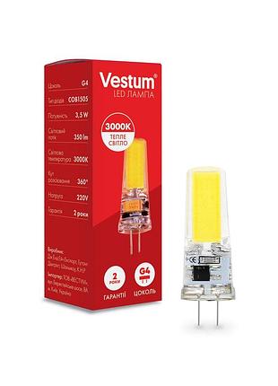 Світлодіодна лампа vestum g4 3,5w 3000k 220v