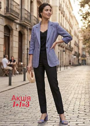 100% льняний піджак блейзер denim co primark