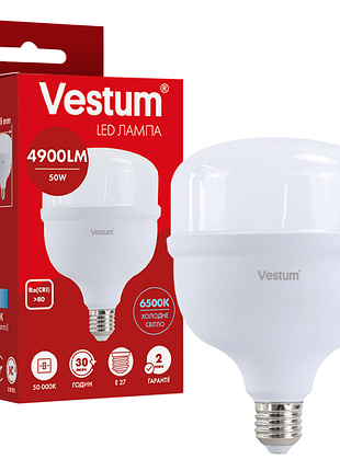 Світлодіодна високопотужна лампа vestum t140 50w 6500k 220v e27 1-vs-1610