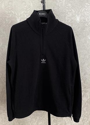 Флісова кофта adidas originals adicolor classics teddy half-zip