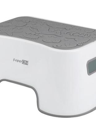 Ступени для ребенка в ванную freeon, white - grey