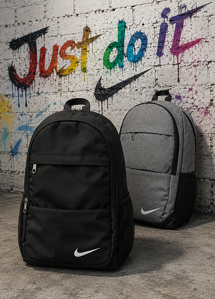 Качественный мужской рюкзак с принтом nike. рюкзак для учебы. цвет: черный.
