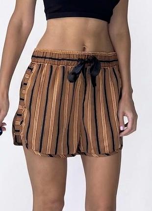 Шорти maison scotch в піжамному/білизняному стилі, розмір м, в смужку, легка тканина