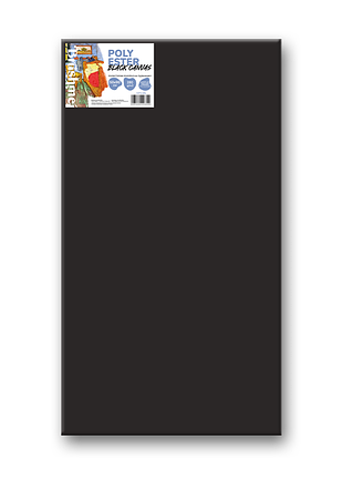 Холст полиэстер черный 50х90 (50x90 см l)
