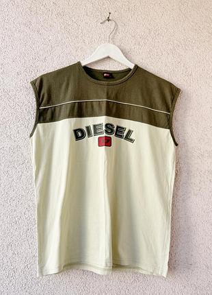 Мужская винтажная майка diesel vintage big logo y2k designer streetwear