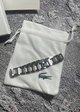 Браслет lacoste серебристый