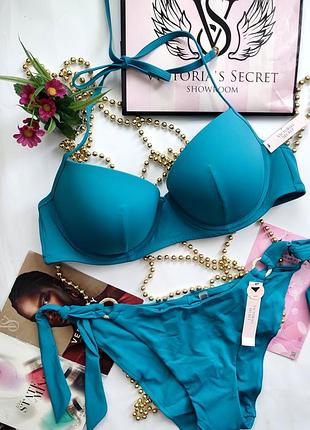Купальник victoria's secret 85b 38b l xl большая чашка на завязках