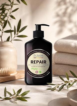 Професійний шампунь dr. sorbie repair anti chlorine shampoo