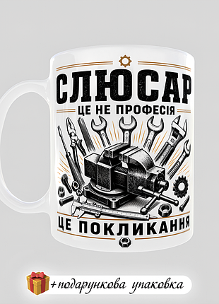 🎁подарок чашка "слесар это призвание" кружка слесаря