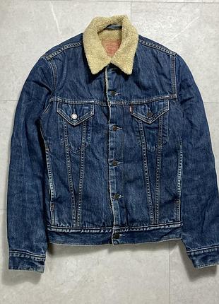 Джинсова куртка шерпа levis 71500 sherpa denim jacket
