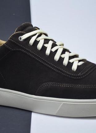 Мужские модные замшевые туфли коричневые с бежевым clubshoes kd 2