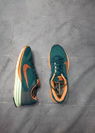 Кросівки nike чоловічі, розмір 45, бірюзові з помаранчевим