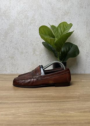 Чоловічі шкіряні туфлі лофери tremp made in italy розмір 41