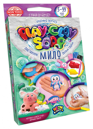 Набір креативної творчості "пластилінове мило" play clay soap pcs-02 маленький пінгвін