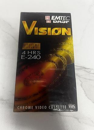 Нова запечатана відеокасета vhs emtec basf vision e-240 chrome