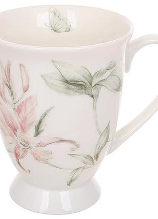 Чашка порцелянова 320мл pink orchid