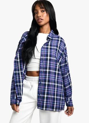 Тепленька сорочка в клітинку boohoo