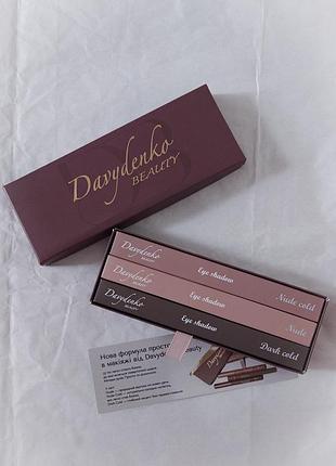 Набір кремових тіней davydenko beauty, тіні для повік, набор кремовых теней davydenko