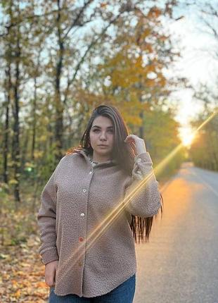 Рубашка пальто теді жіноча
