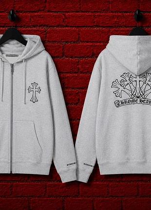 Zip-худі chrome hearts 3