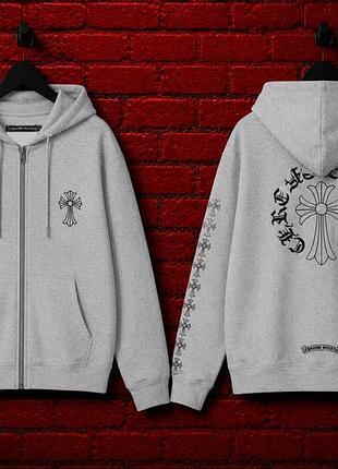 Zip-худі chrome hearts 4